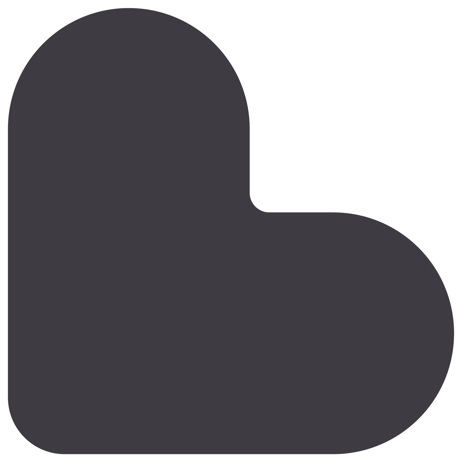 MDE Care - Gray heart